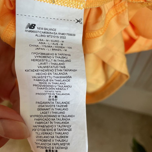 New Balance men's t-shirt like new, orange, size M