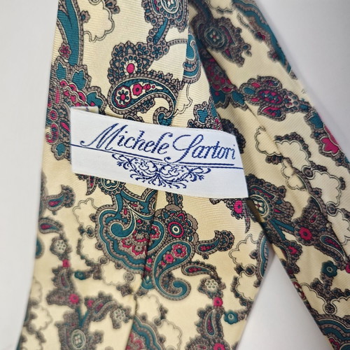 Vintage Michele Sartori silk tie paisley pattern, like new