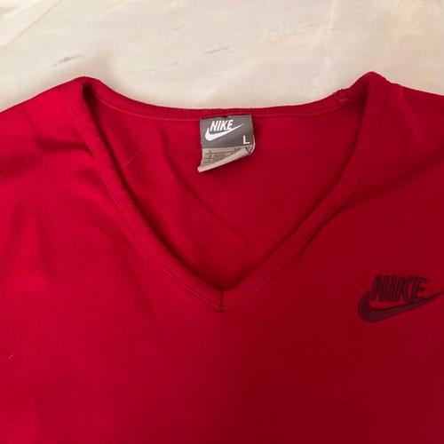 Nike women's short-sleeve shirt L like new, red