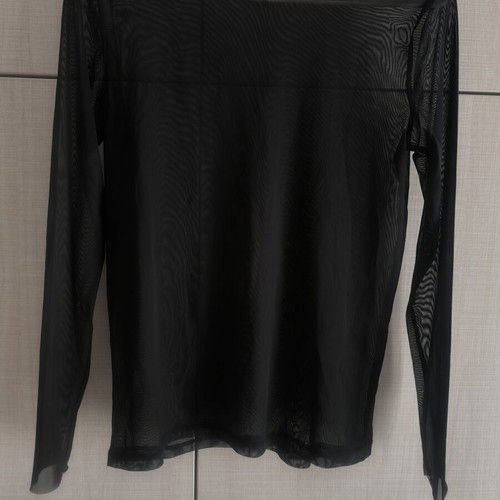 See Through Black Blouse Stradivarius like new, long sleeve, size L