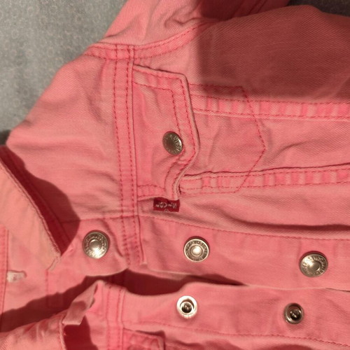 Pink Levi's denim jacket 6 months like new
