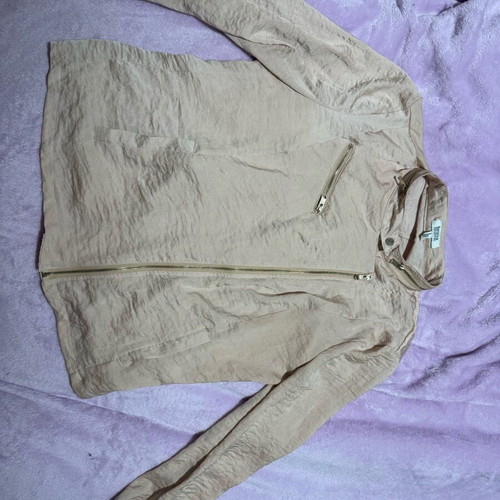 Bershka satin open pink jacket like new, size L