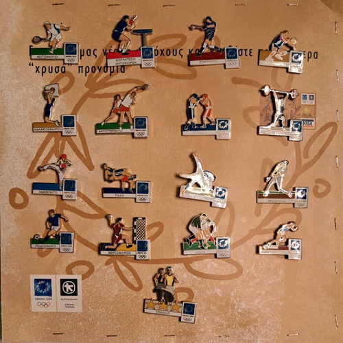 Athens 2004 Olympic Games pins, sports series, new, 33 pieces