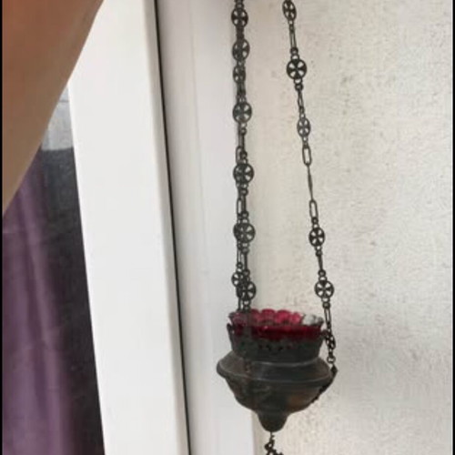 Vintage hanging lamp used