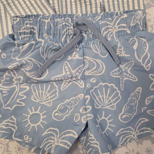 Boys' swimwear set H&M turquoise size 98/104cm like new with sun protection
