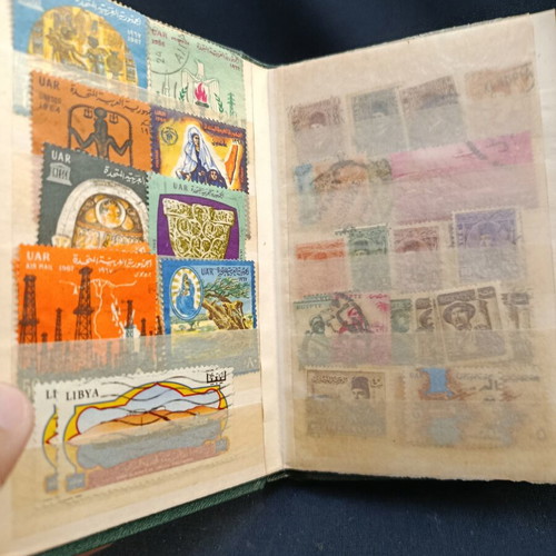 Album Carnet No5 with Used North Africa Stamps