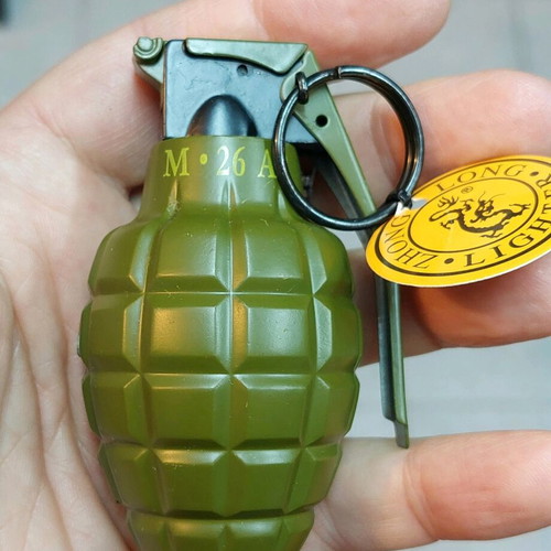 Grenade gas lighter windproof new, 9 cm