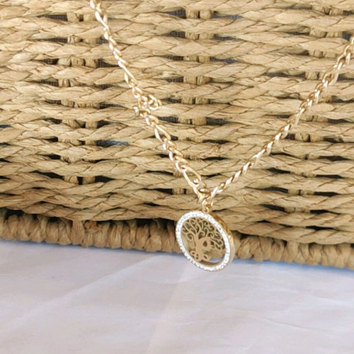 Steel Necklace New, Gold and Silver Color