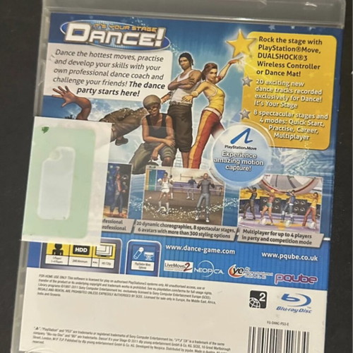 It’s Your Stage Dance PS3 game new in shrink wrap