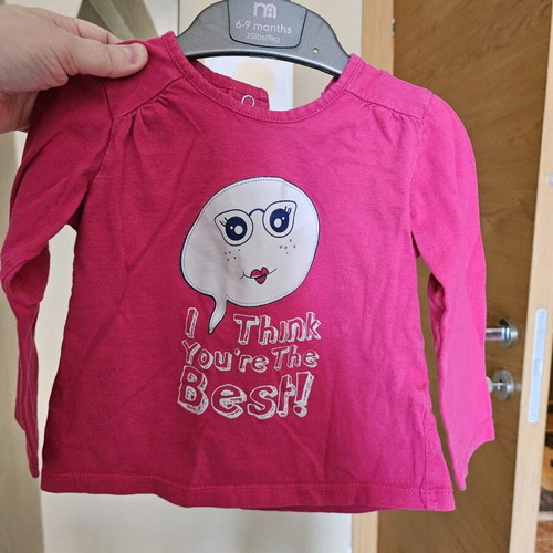 Baby girl t-shirts used, 12-18 months, Zara, Mothercare, Orchestra