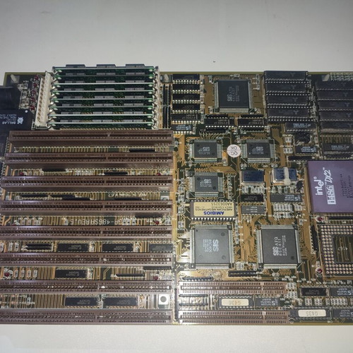 486 DX2 set used with Gigabyte GA-486SA Rev 5 motherboard and Intel 486 DX2 66