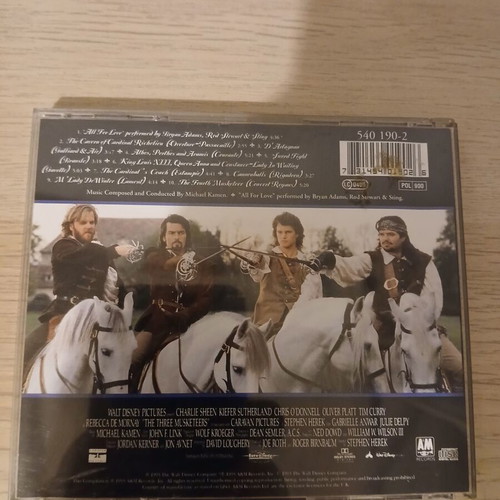 The Three Musketeers soundtrack CD
