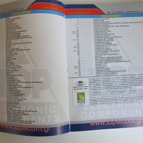 Top Electronic Components catalogs used, pack 1 & 2