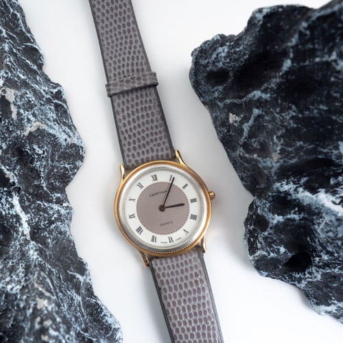 Certina Moonphase Dress Watch New Old Stock Early 1990s Swiss Made