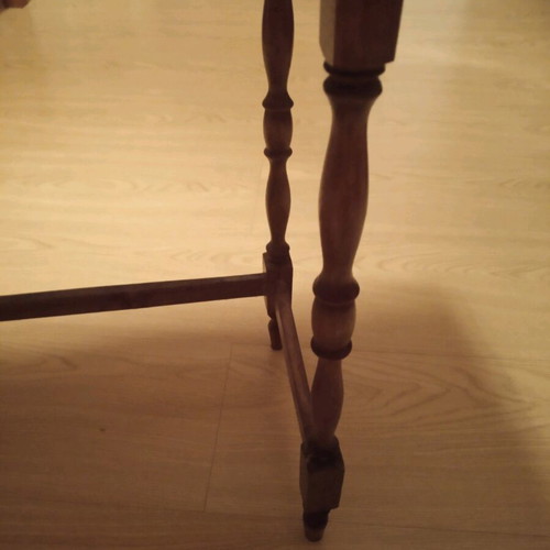 Vintage table used, 55×35 cm, height 54 cm