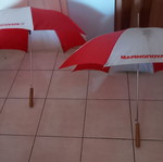 Antique rain umbrellas used, collectible 1985 Marinopoulos