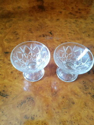 Vintage breakfast egg cups used, set of 2
