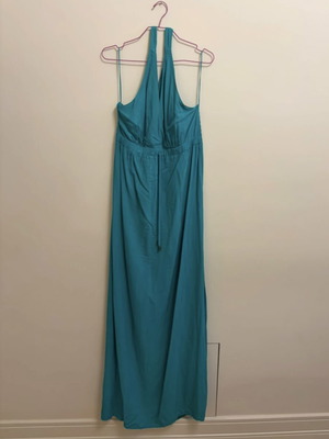 Bill Cost long summer backless dress size Large, like new, green