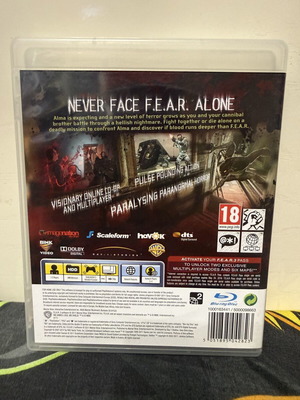 F.E.A.R. PlayStation 3 game used, rare first in series