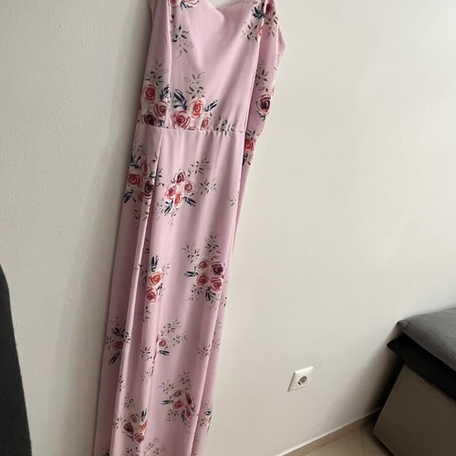 Long summer dress used, floral pattern