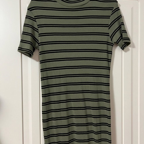 MANGO fitted midi dress striped like new, -  6,00 - Vendora.cy
