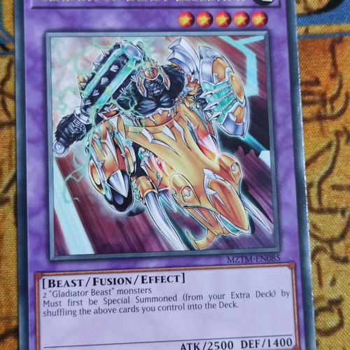 Gladiator Beast Essedarii Fusion Monster κάρτα σαν καινούργιο