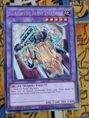 Gladiator Beast Essedarii Fusion Monster card like new