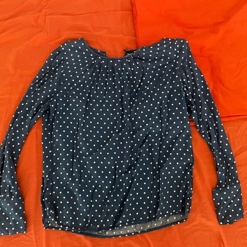 Green polka dot blouse, medium size