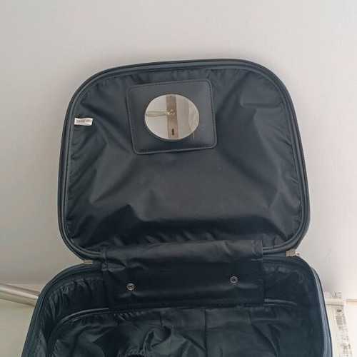 Travel case like new, blue, dimensions 38-32-15