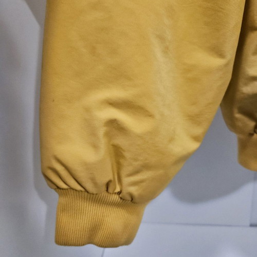 White Sierra yellow jacket with fleece lining, size L, like new