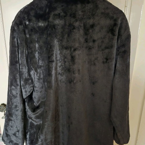 Camomilla synthetic fur black, like new, size L