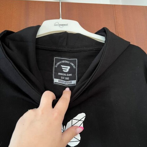 Broker's men's sweatshirt black, like new, XXL