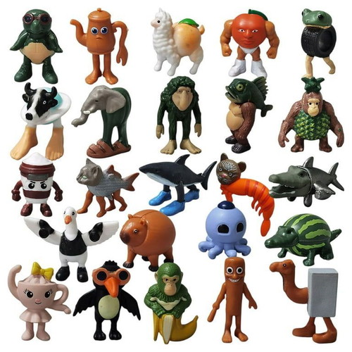Brainrot mini figures new, set of 24 pieces