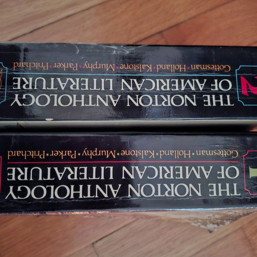 The Norton Anthology of American Literature used, 2 volumes