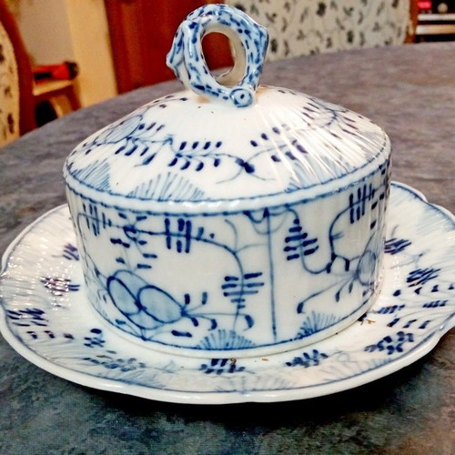 Vintage porcelain butter dish