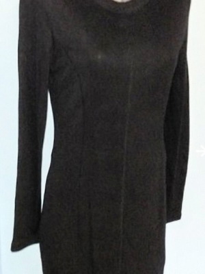 Wool dress Caren.C by Henke like new, black, large size