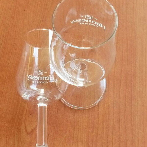 Hennessy collectible crystal tasting glasses new, set of 2
