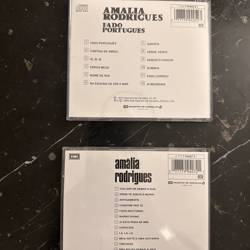 Amalia Rodrigues folk CDs new, set of two