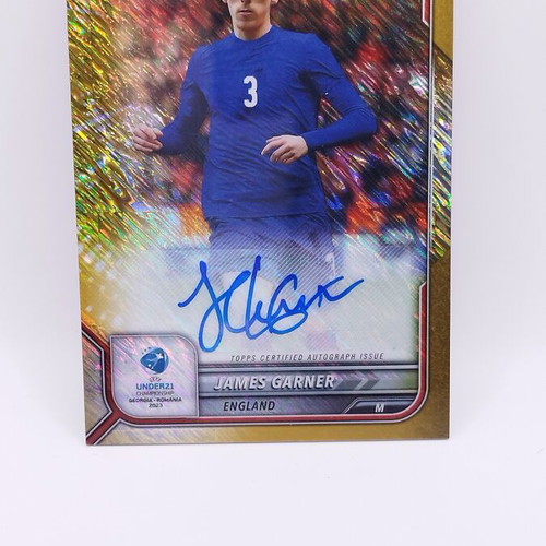 Topps Bowman Chrome James Garner Auto 25/50 football card
