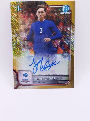 Topps Bowman Chrome James Garner Auto 25/50 football card