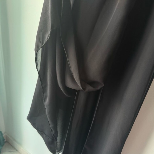 Evening dress black like new, chiffon with inner lining, size S