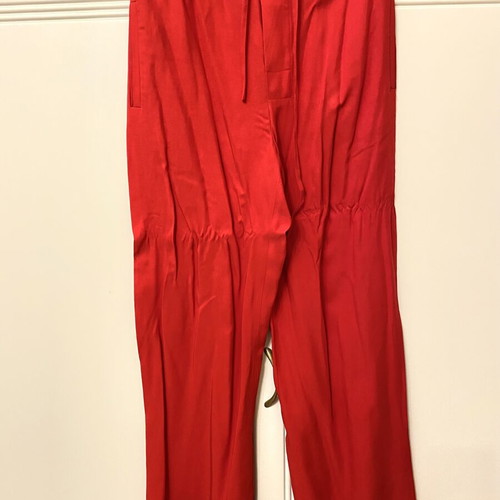 Zara red fabric pants like new, size XS