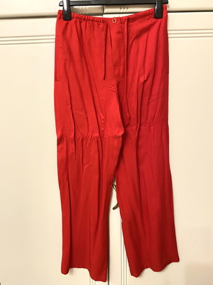 Zara red fabric pants like new, size XS