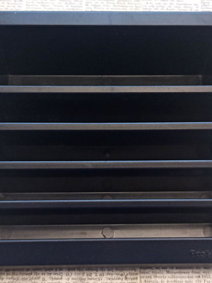 Post it note holder used, black