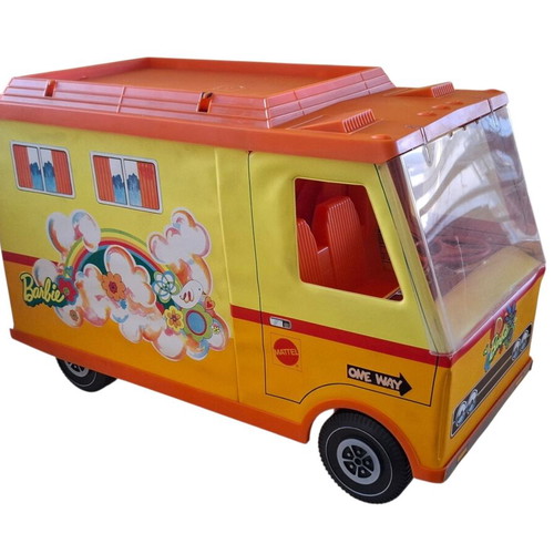 Vintage Mattel Barbie Camper used, rare collectible with box
