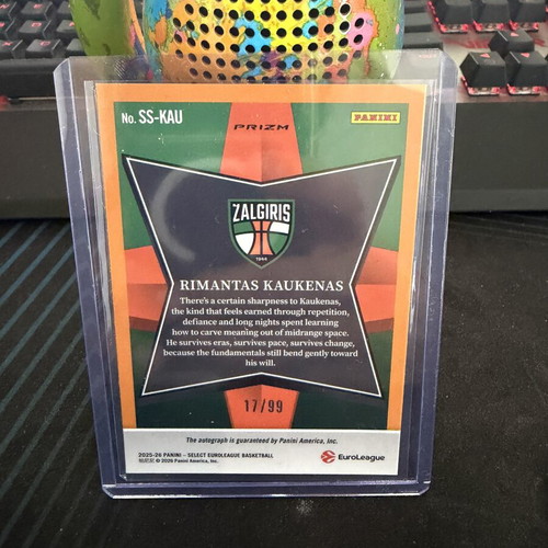2025-26 Select Euroleague Rimantas Kaukenas Stars αυτόγραφο κάρτα καινούργιο