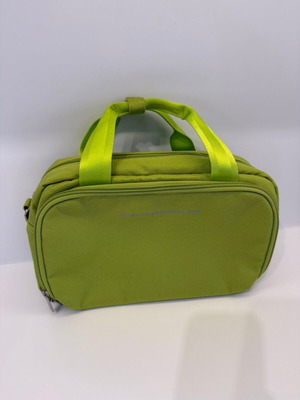 Benetton green travel vanity bag like new