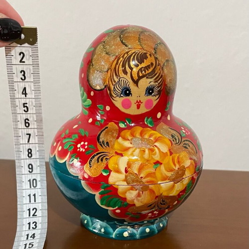 Russian Babushka/Matryoshka handmade set of 10 pieces