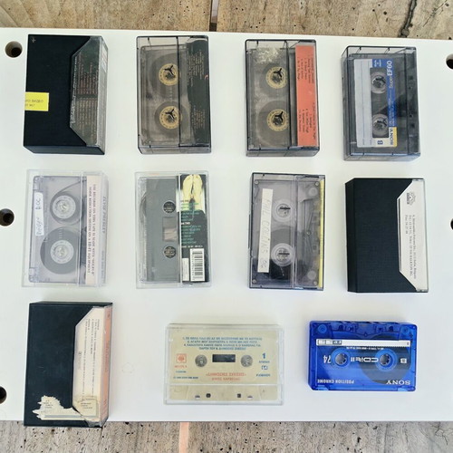 Cassette tapes rock genre like new, set of 11