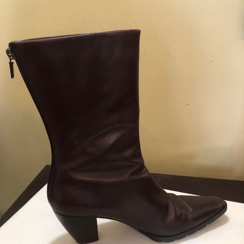 Walter Steiger brown leather boots used, size 40